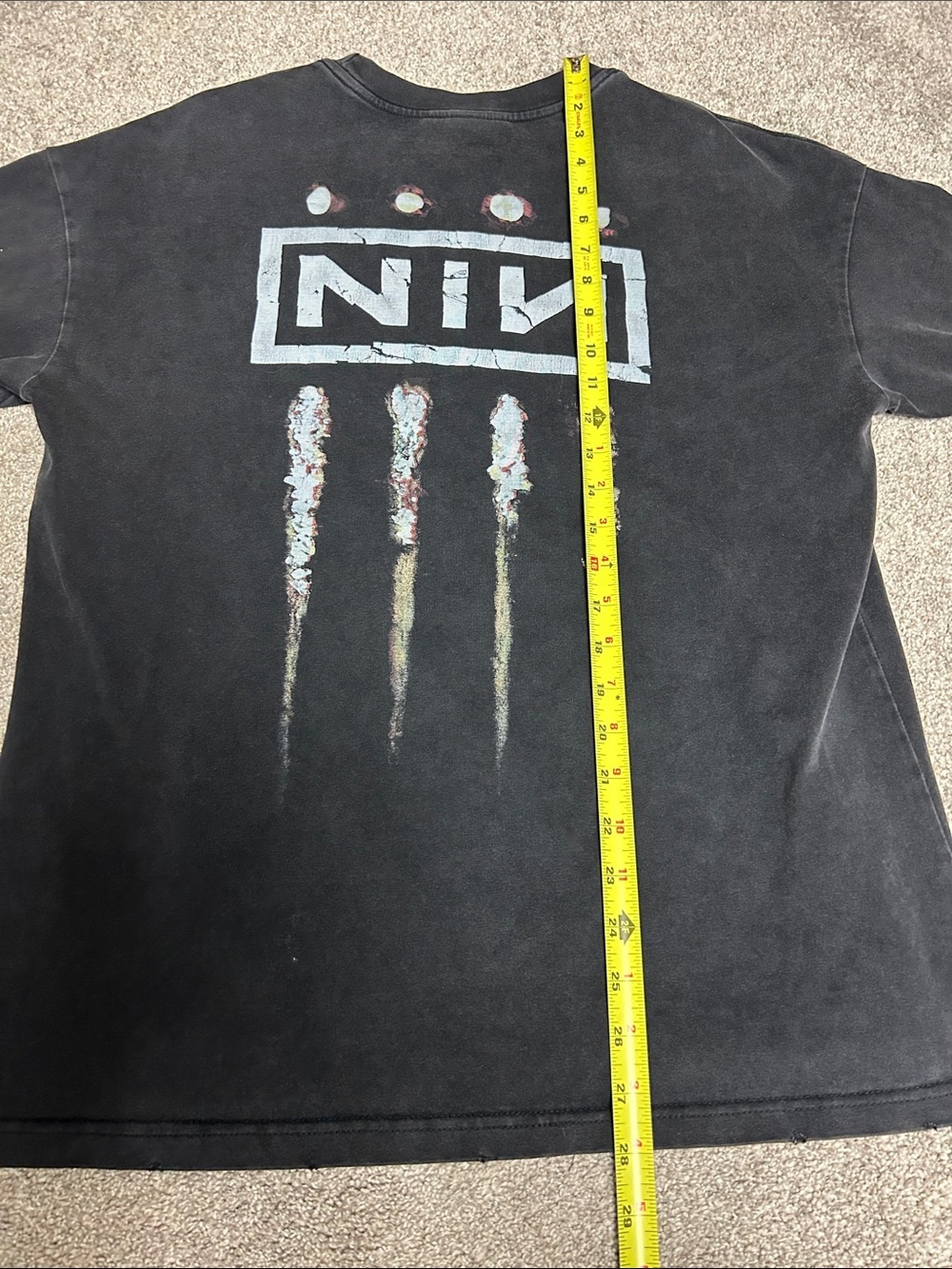Vintage Nine Inch Nails Distressed Graphic Shirt - Picture 5 of 8
